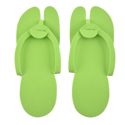 Foldable Disposable Pedicure Foam Slippers (12pairs/pack)