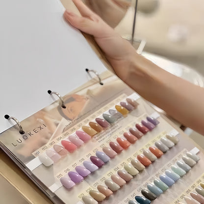 182-Color Nail Color Swatch Display Book