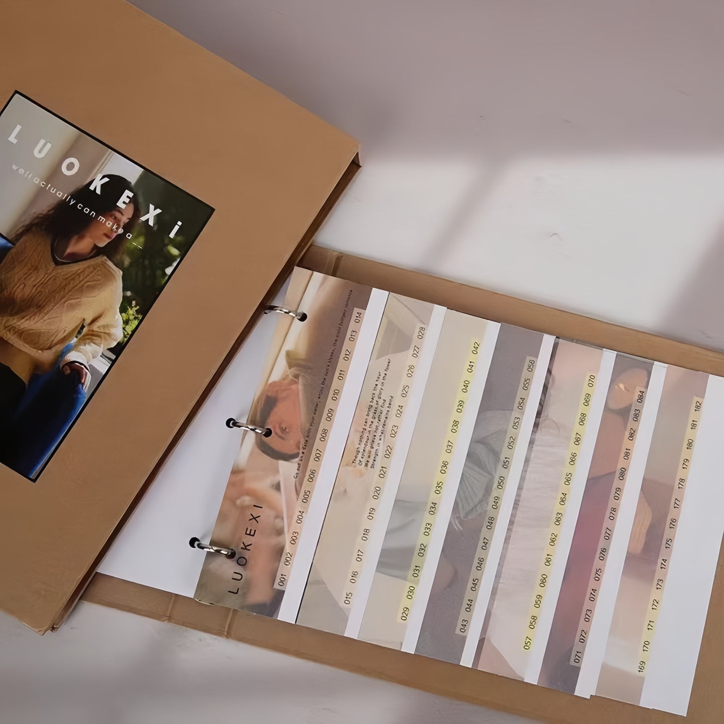 182-Color Nail Color Swatch Display Book