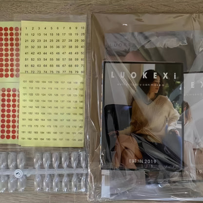 182-Color Nail Color Swatch Display Book