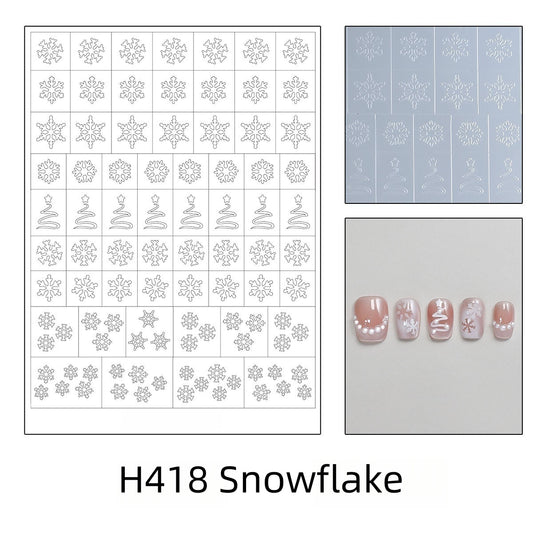 Snowflakes Airbrush Sticker H418