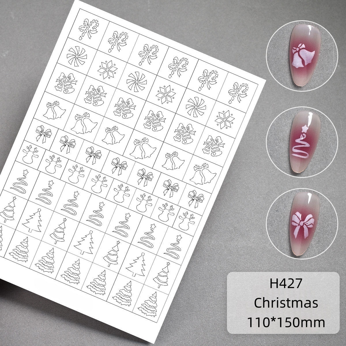 Christmas Airbrush Sticker H427