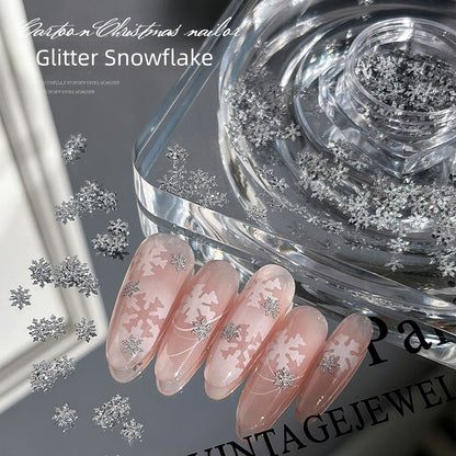 Snowflake Fine Glitter Nail Decoration