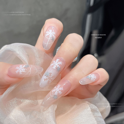 Snowflake Fine Glitter Nail Decoration
