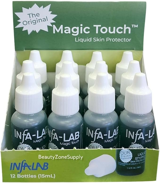 Infa-Lab Magic Touch Liquid Styptic – Nail Bleeding Stop & Skin Protector (One Box)