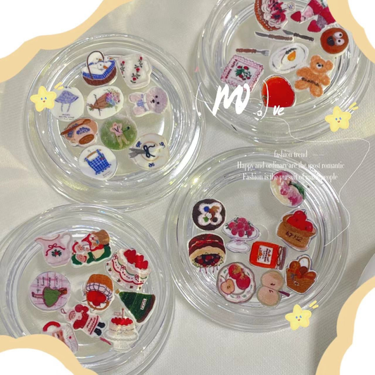 Bakery & Daily Life Nail Charm Set (36pcs)