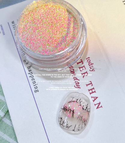 Sugar Effect Nail Powder 4 Color Set