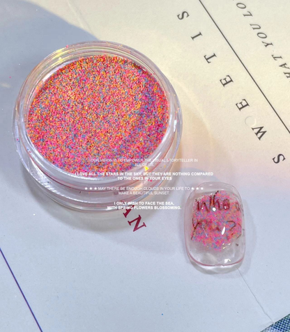 Sugar Effect Nail Powder 4 Color Set