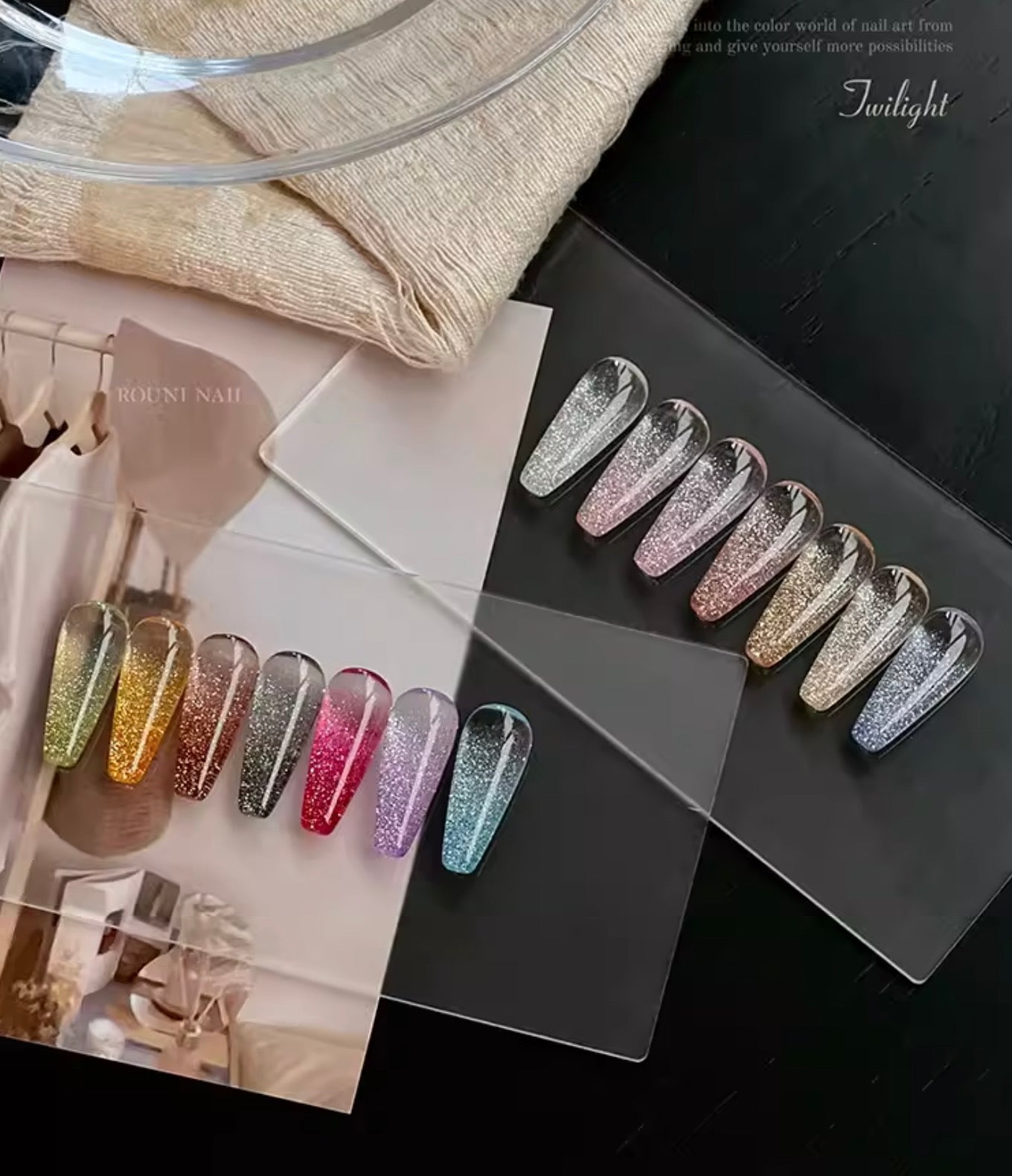 Rouni High-Density Sparkle Twilight Glitter Gel