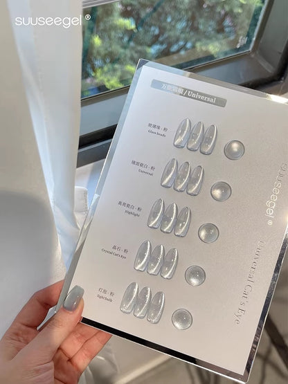 suuseegel Sheer Glass Beads Cat Eye Gel