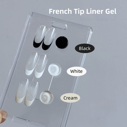Qingyou French Tip Liner Gel - Black & White Series