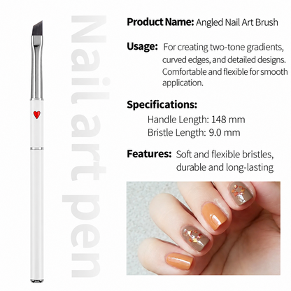 Red Heart Nail Art Brush Set – 12pcs