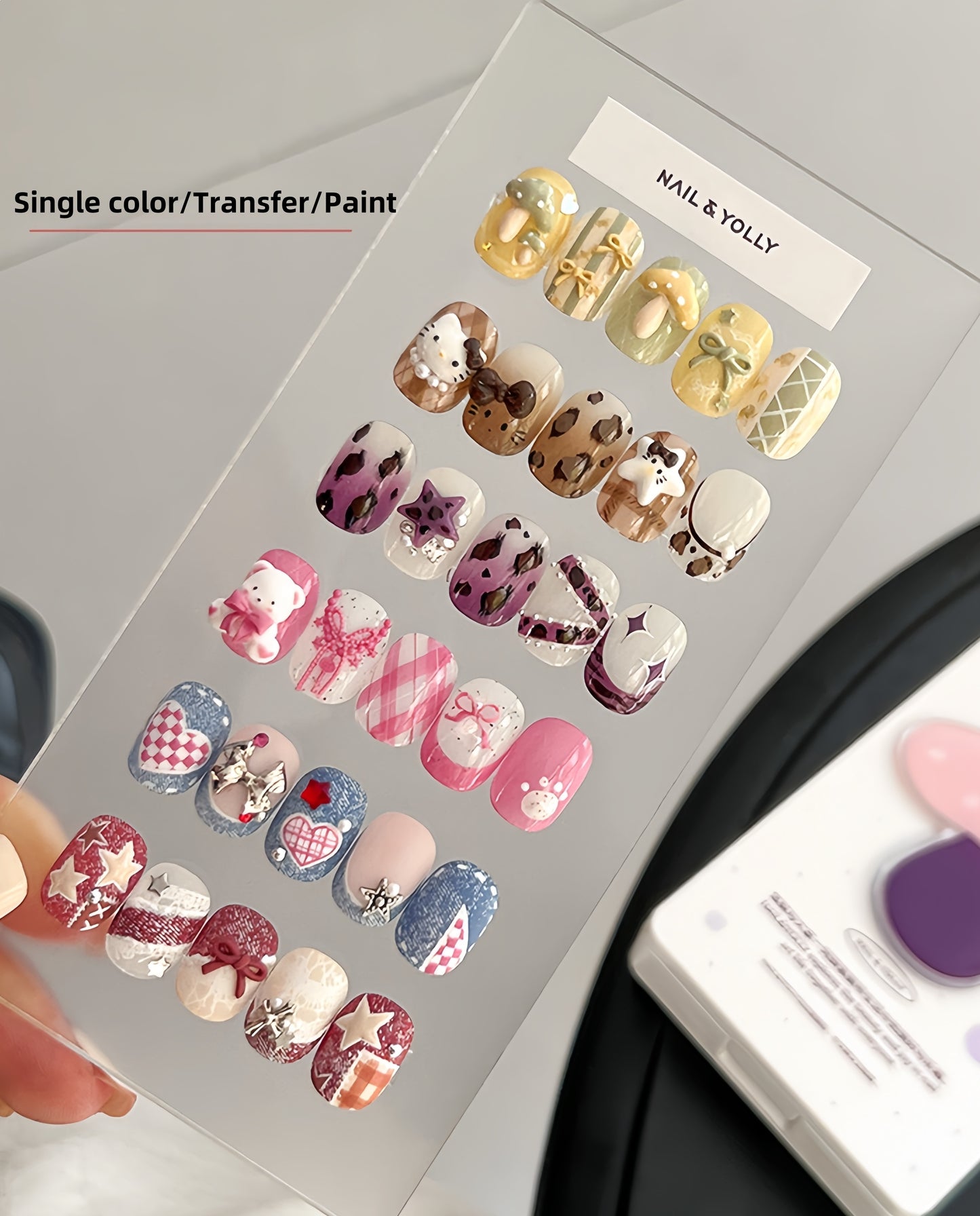 Yolly Mushroom Morandi Series Ombre Painting Gel Palett - 18 Colors
