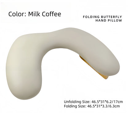 Folding Butterfly Designed U-shaped Nail Armrest Pillow