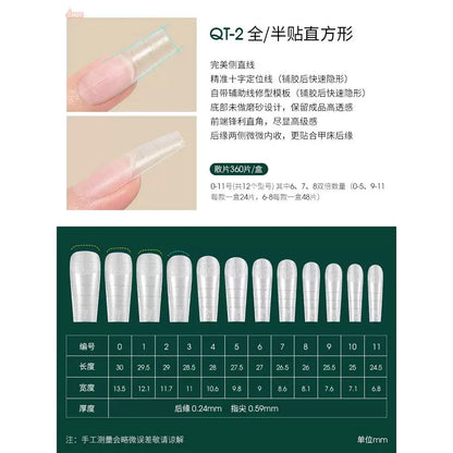 Moding QT-2 Full/Half Cover-Long Square (360pcs/box)