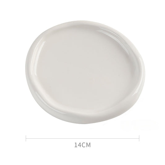 Luxury White Ceramic Nail Art Display Tray