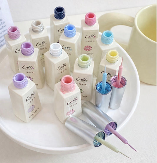 Qingyou French Tip Liner Gel - 12 Colors