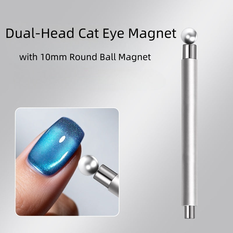 Dual-Head Cat Eye Magnet with 10mm Round Ball Magnet