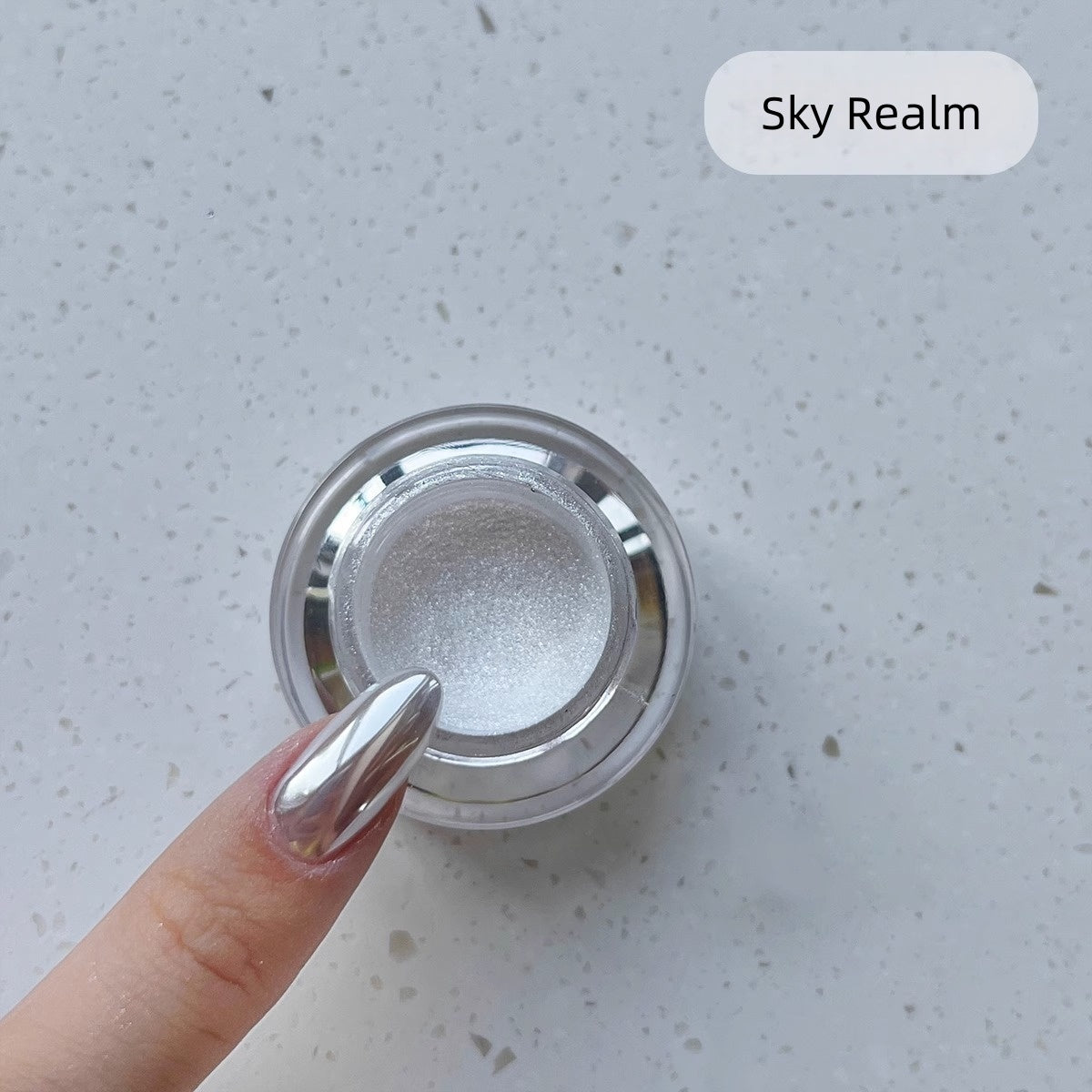 High-Shine Moonlight Pearl Chrome Powder