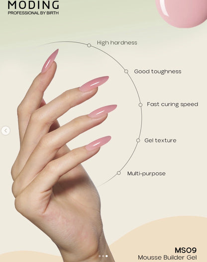 Moding Mousse High Hardness Colored Extension Gel Set - Clean Nude Series (12 Colors)