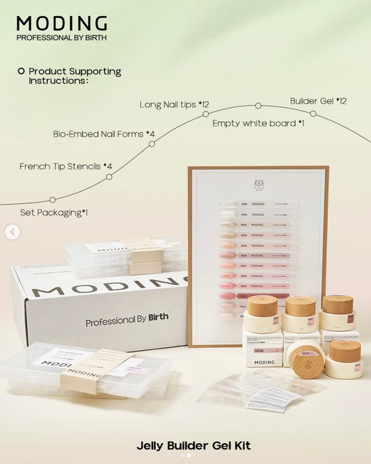 Moding Mousse High Hardness Colored Extension Gel Set - Clean Nude Series (12 Colors)