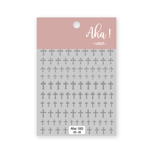 Aha Nail Sticker 063-02 Silver