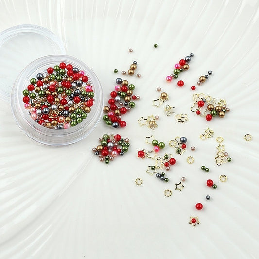 Colorful Bead Nail Art Mix Charms