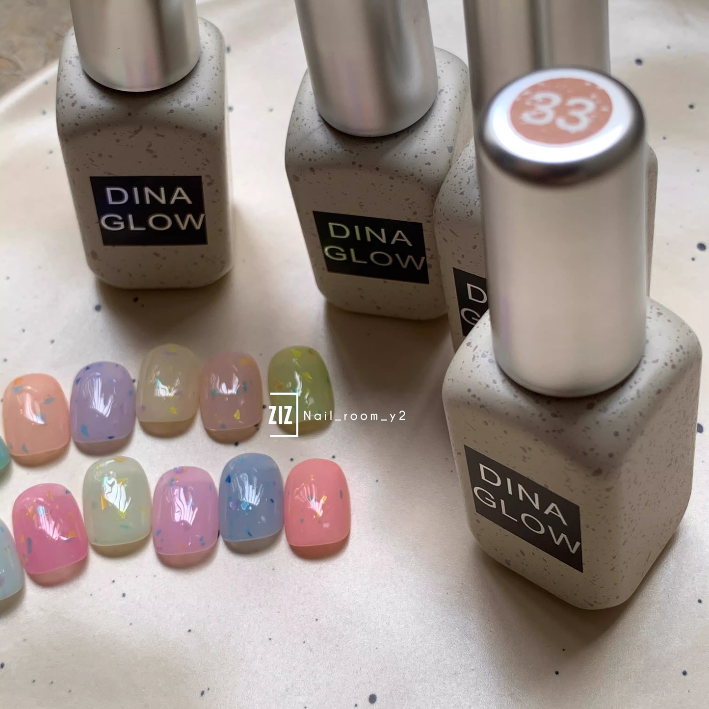 DINAGLOW Rainbow Frost Series Color Gel