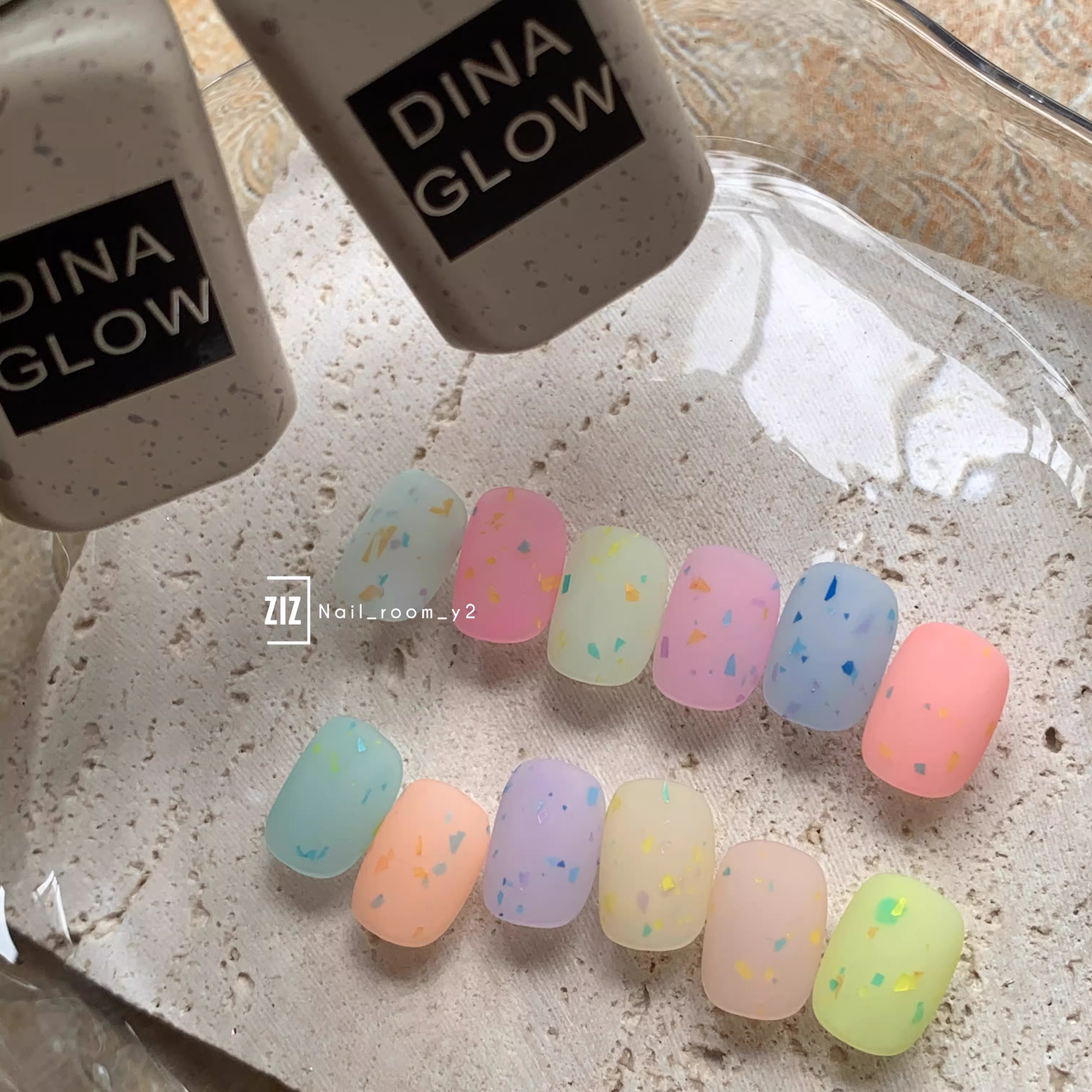 DINAGLOW Rainbow Frost Series Color Gel