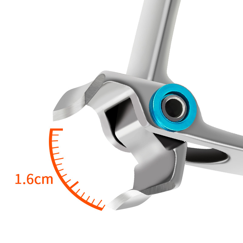 Professional Stainless Steel Heavy-Duty Wide Jaw Nail Clipper - Large
