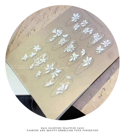 Double-Sided Nail Shape Practice Card Set -7pcs