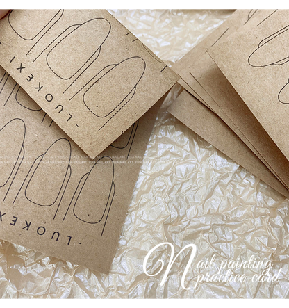 Double-Sided Nail Shape Practice Card Set -7pcs