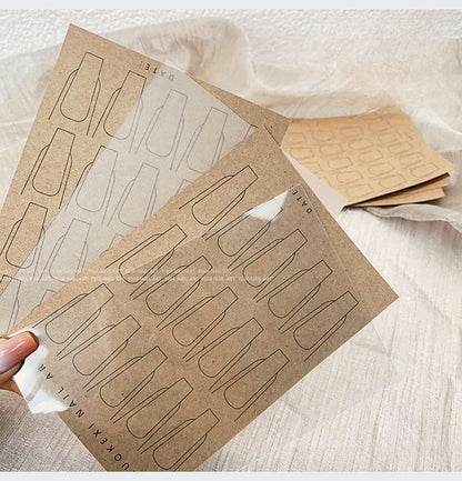Double-Sided Nail Shape Practice Card Set -7pcs