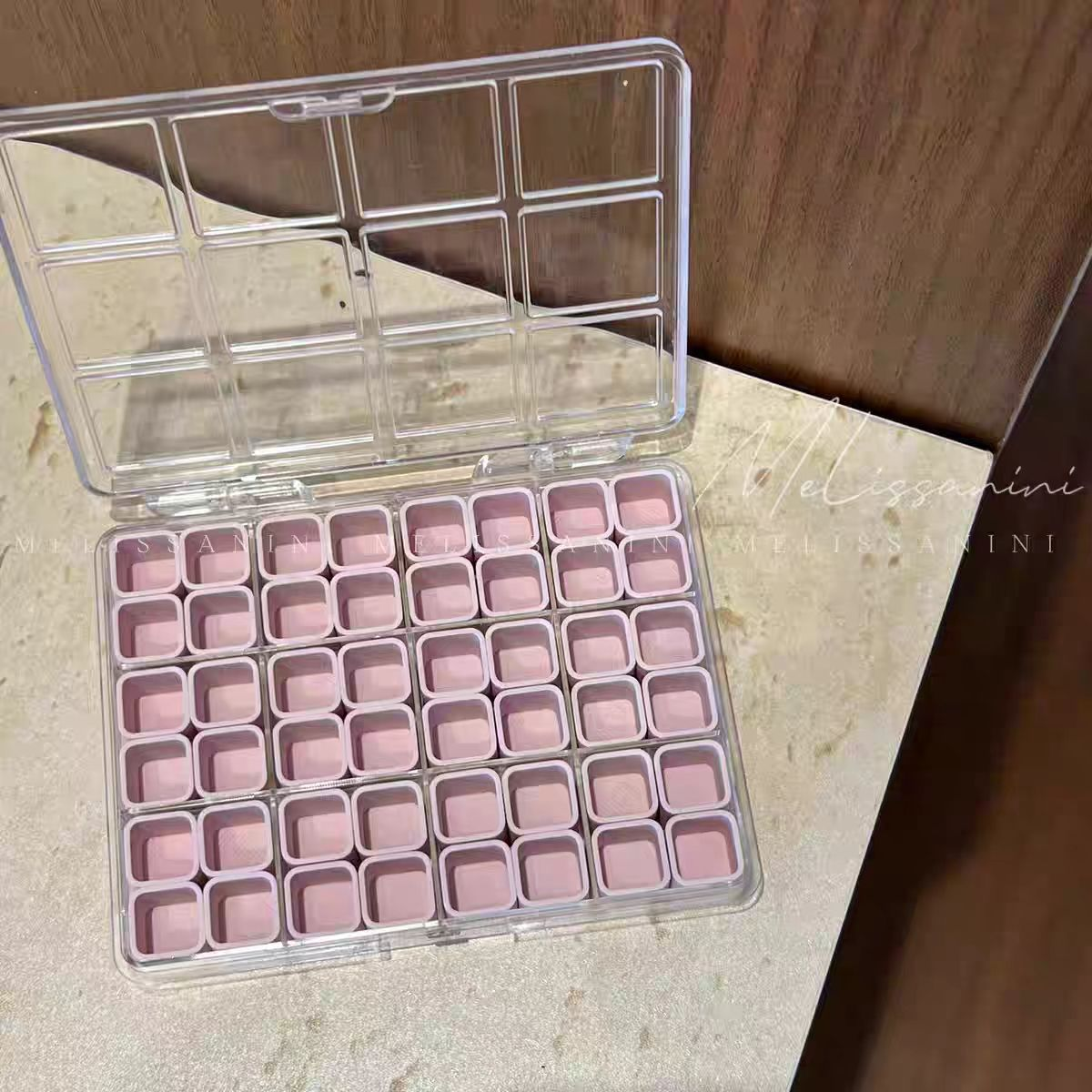 48 Small Grids Nail Art Decor Storage Box