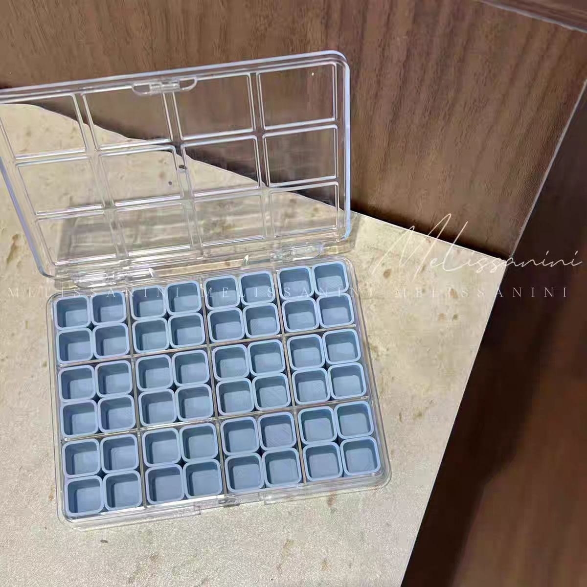 48 Small Grids Nail Art Decor Storage Box