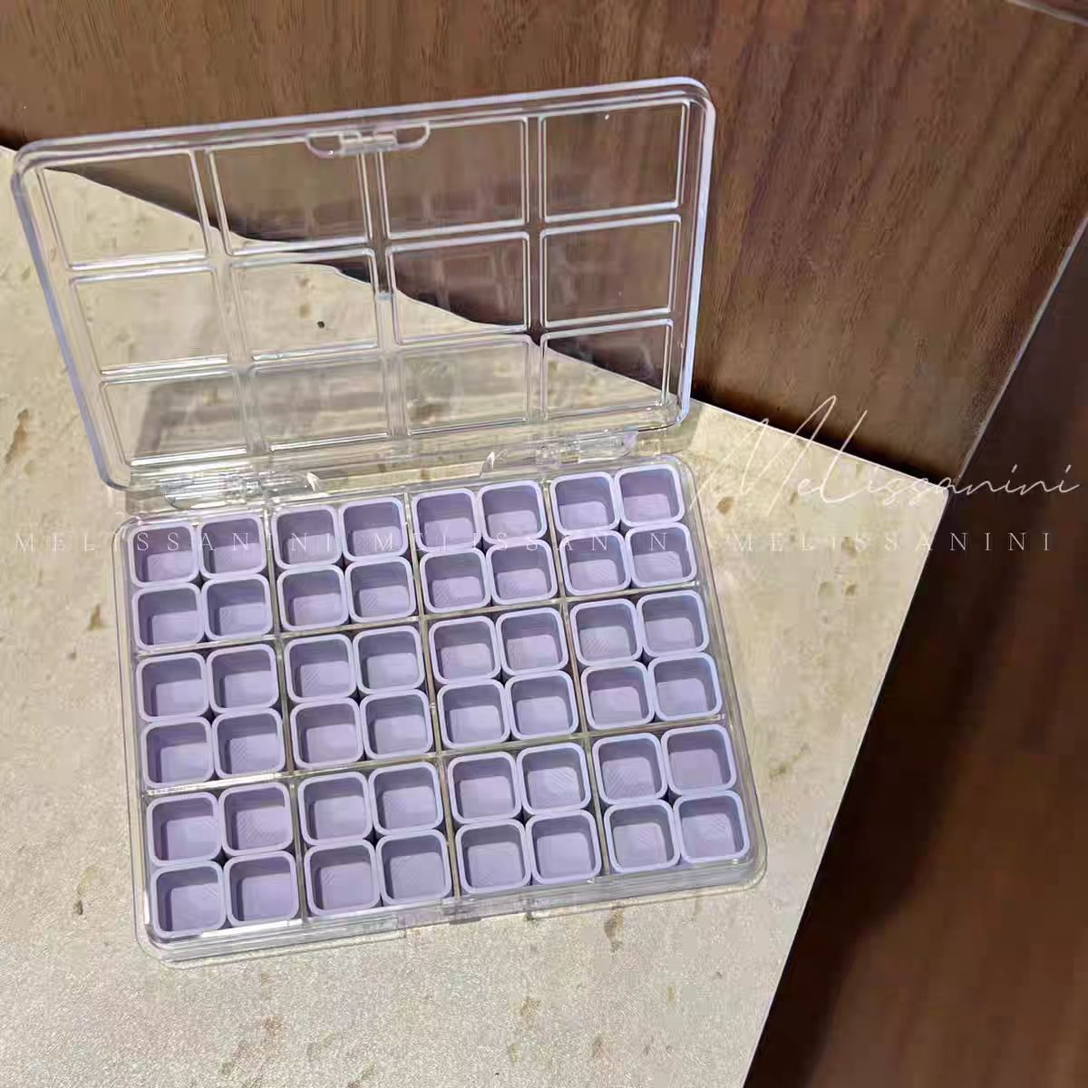 48 Small Grids Nail Art Decor Storage Box