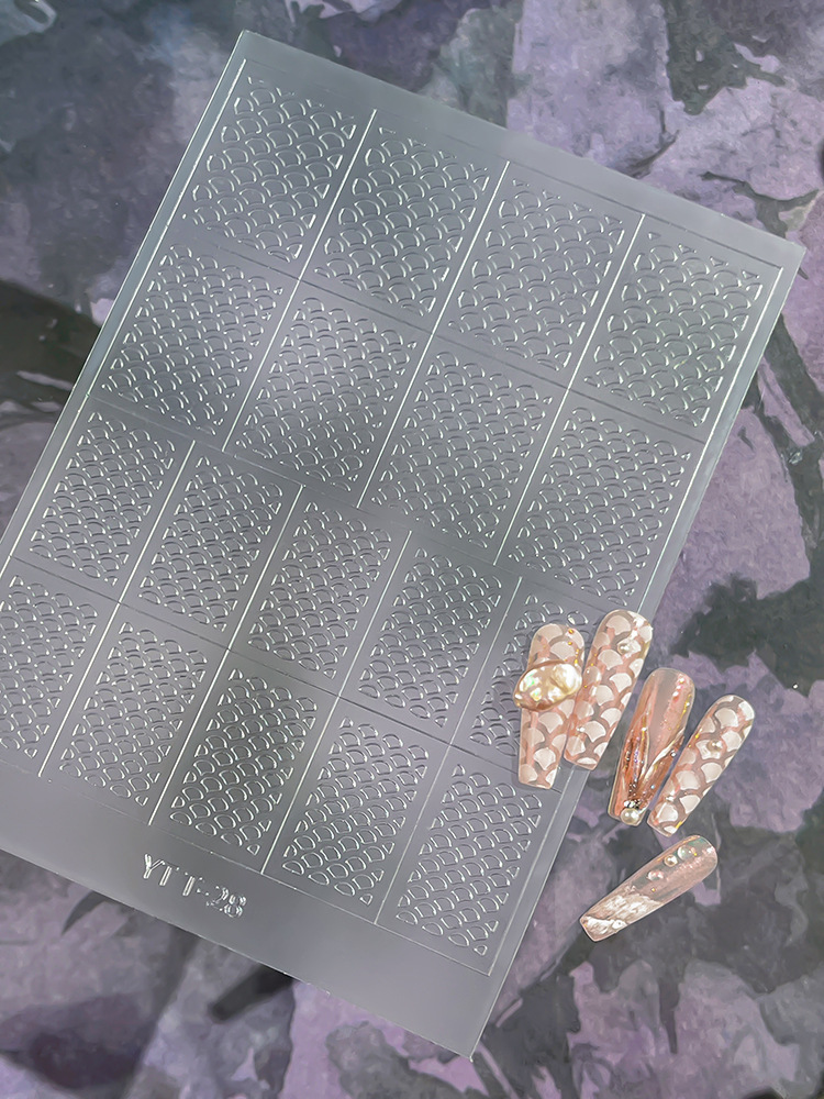 Mermaid Scale Design Airbrush Sticker YTT-28