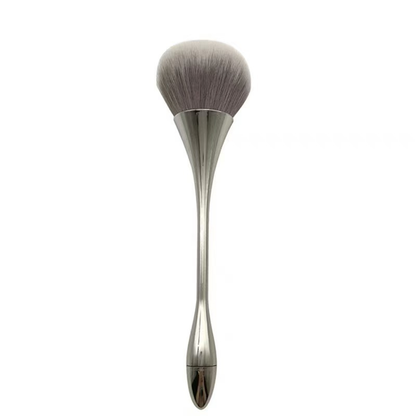 Long Handle Nail Dust Brush - Metallic Silver