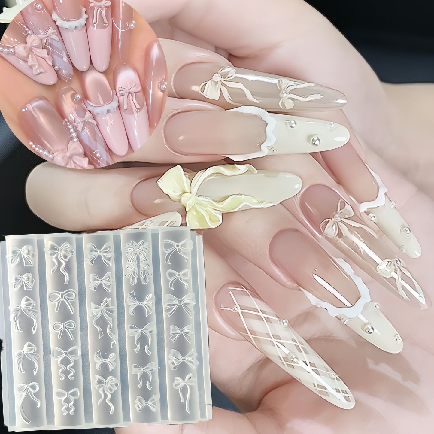 Ribbon Bow 3D Nail Art Silicone Mold