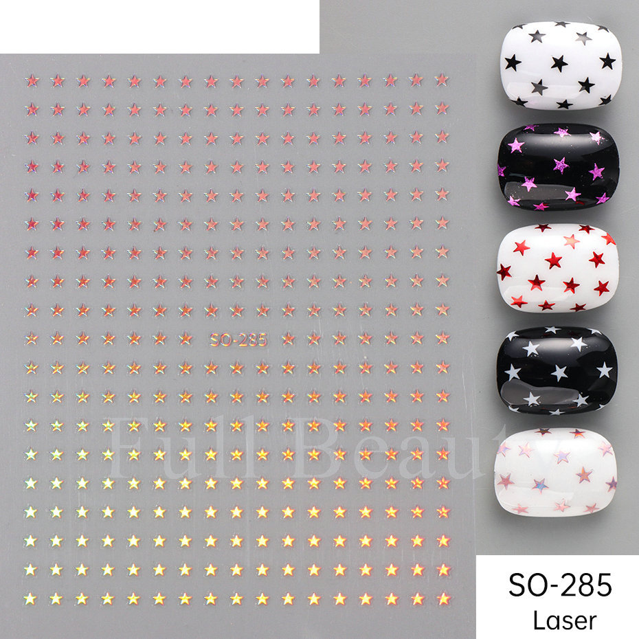 Mini Star Nail Stickers SO-285 Holographic