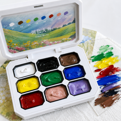 Qingyou Master Painting Gel Palette (9 Colors)