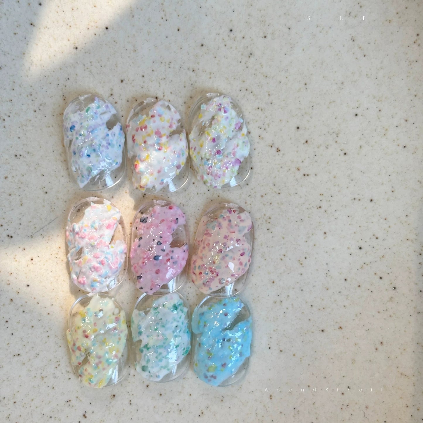 Qingyou Candy Oil Painting Texture Gel Palette (9 Colors)