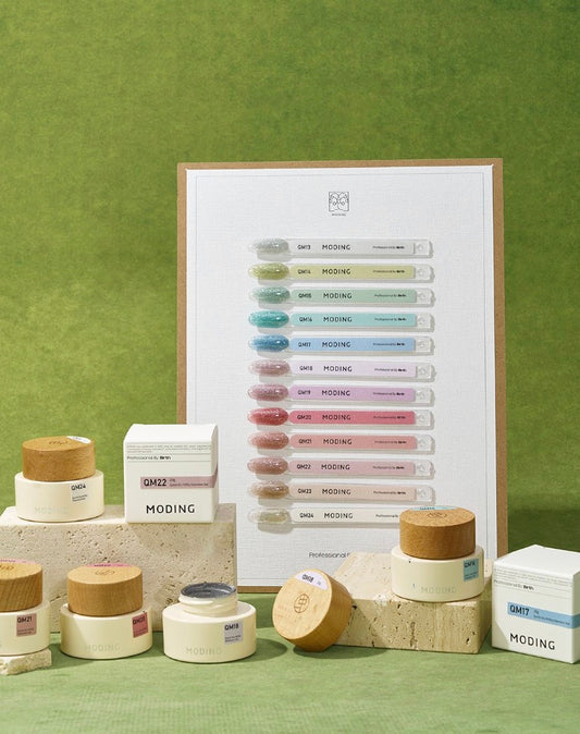 Moding High Hardness Colored Extension Gel - Crystal Sparkle Series (12 Colors)