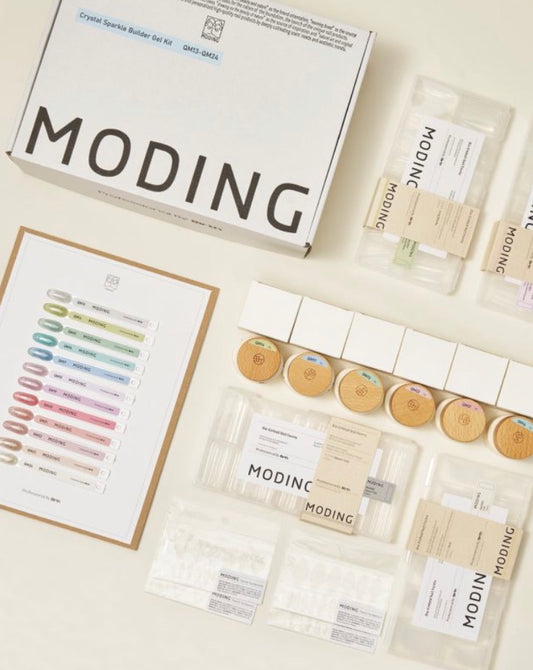 Moding High Hardness Colored Extension Gel Whole Set- Crystal Sparkle Series (12 Colors)