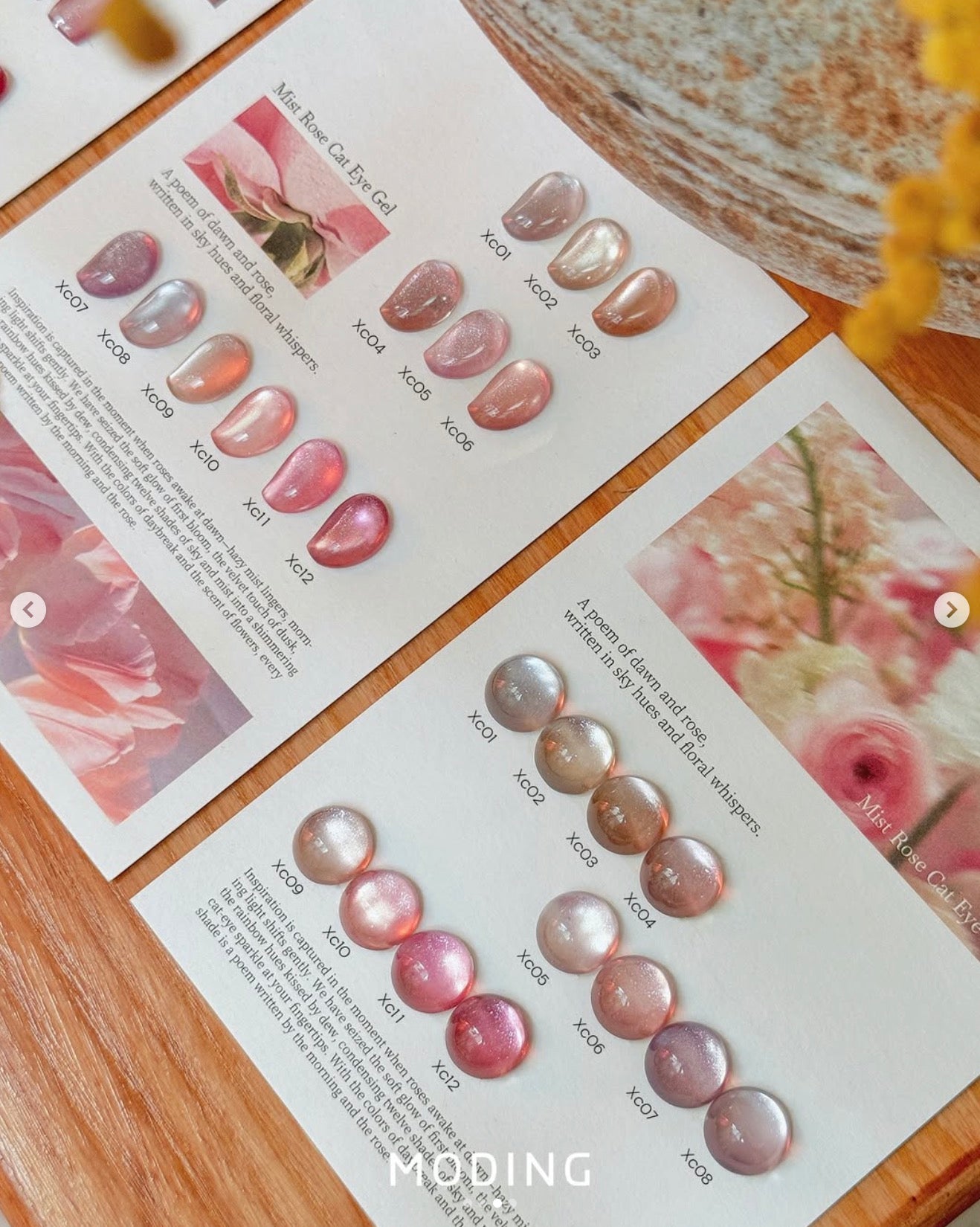[HEMA Free] Moding Mist Rose Cat Eye Gel