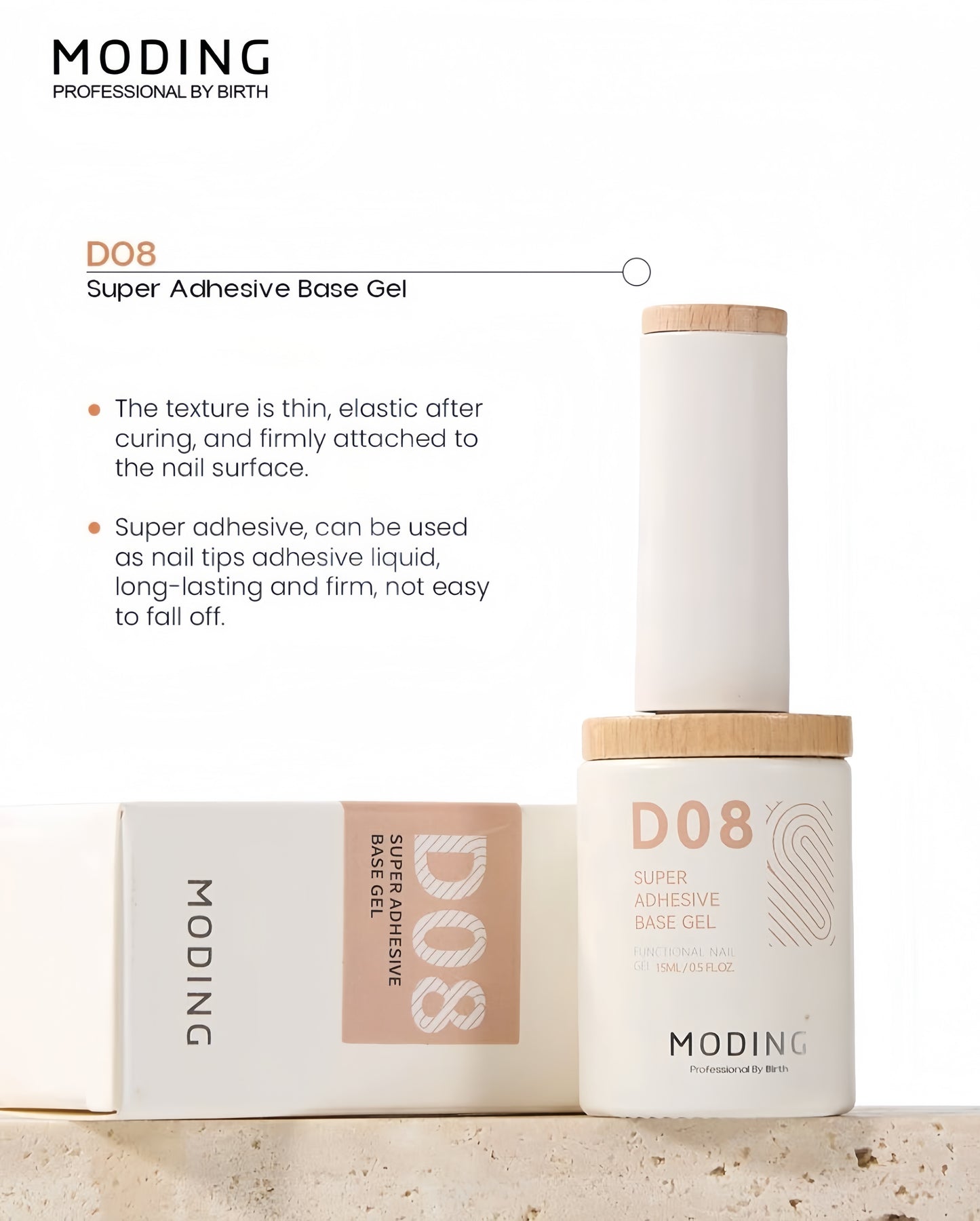 [HEMA FREE] Moding Bottled Function D08 Super Adhesive Base Gel