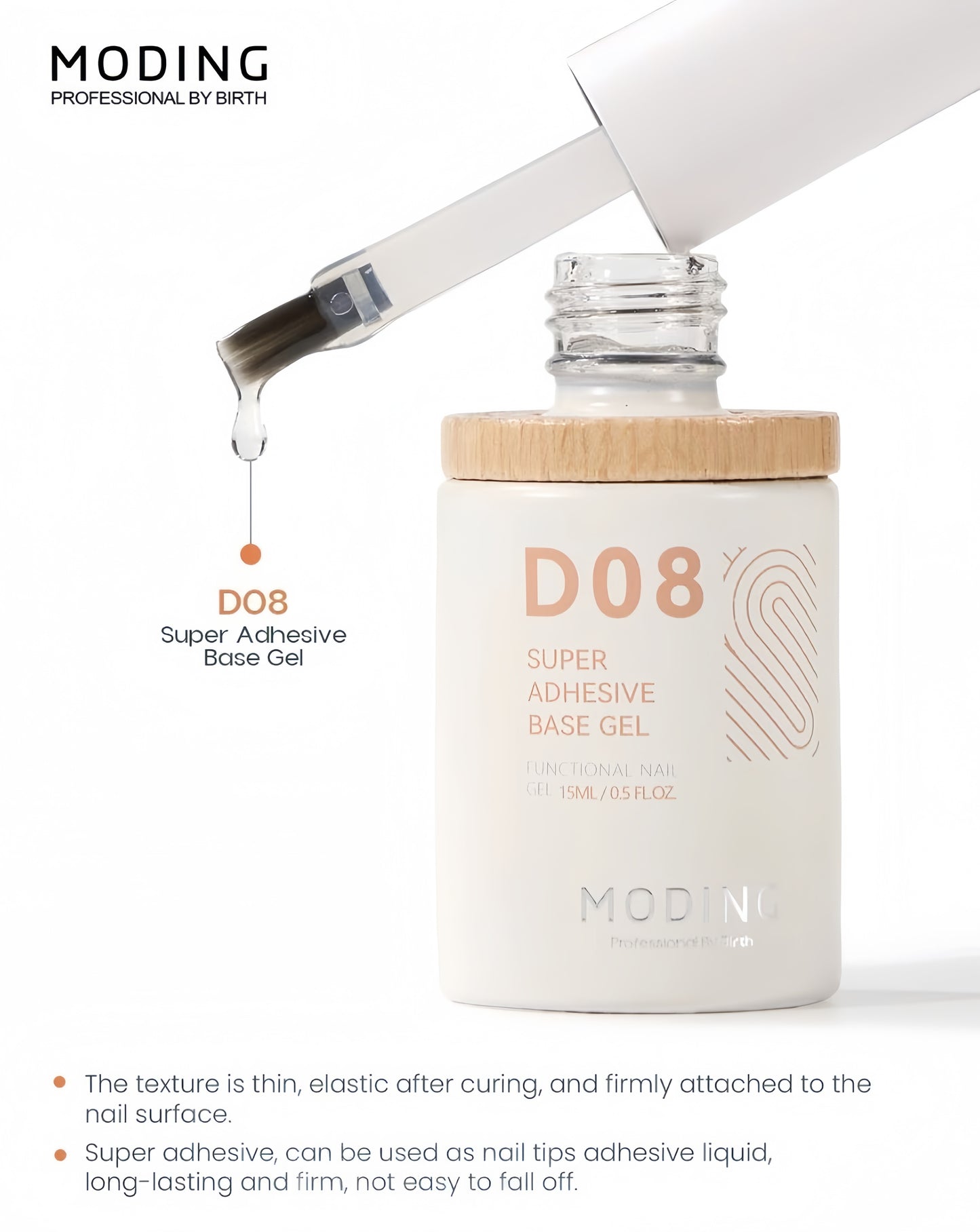 [HEMA FREE] Moding Bottled Function D08 Super Adhesive Base Gel