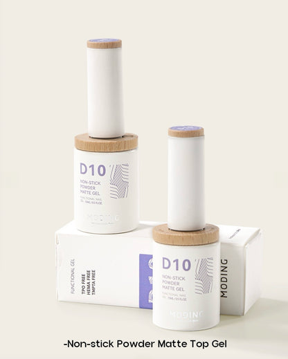 [HEMA FREE] Moding Bottled Function D10 Non-Stick Powder Matte Top Coat
