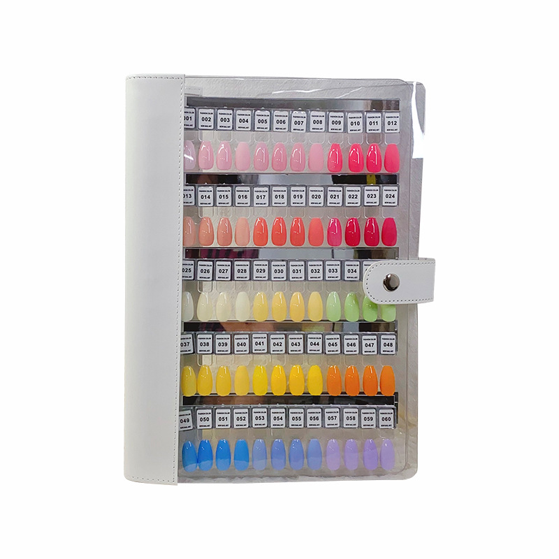 Magnetic Nail Color Swatch Display Book – 120 Tips