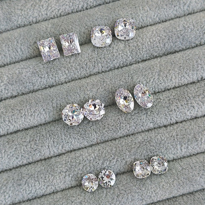 Bird’s Nest Cut Rhinestone Rounded - Crystal Clear (2pcs)